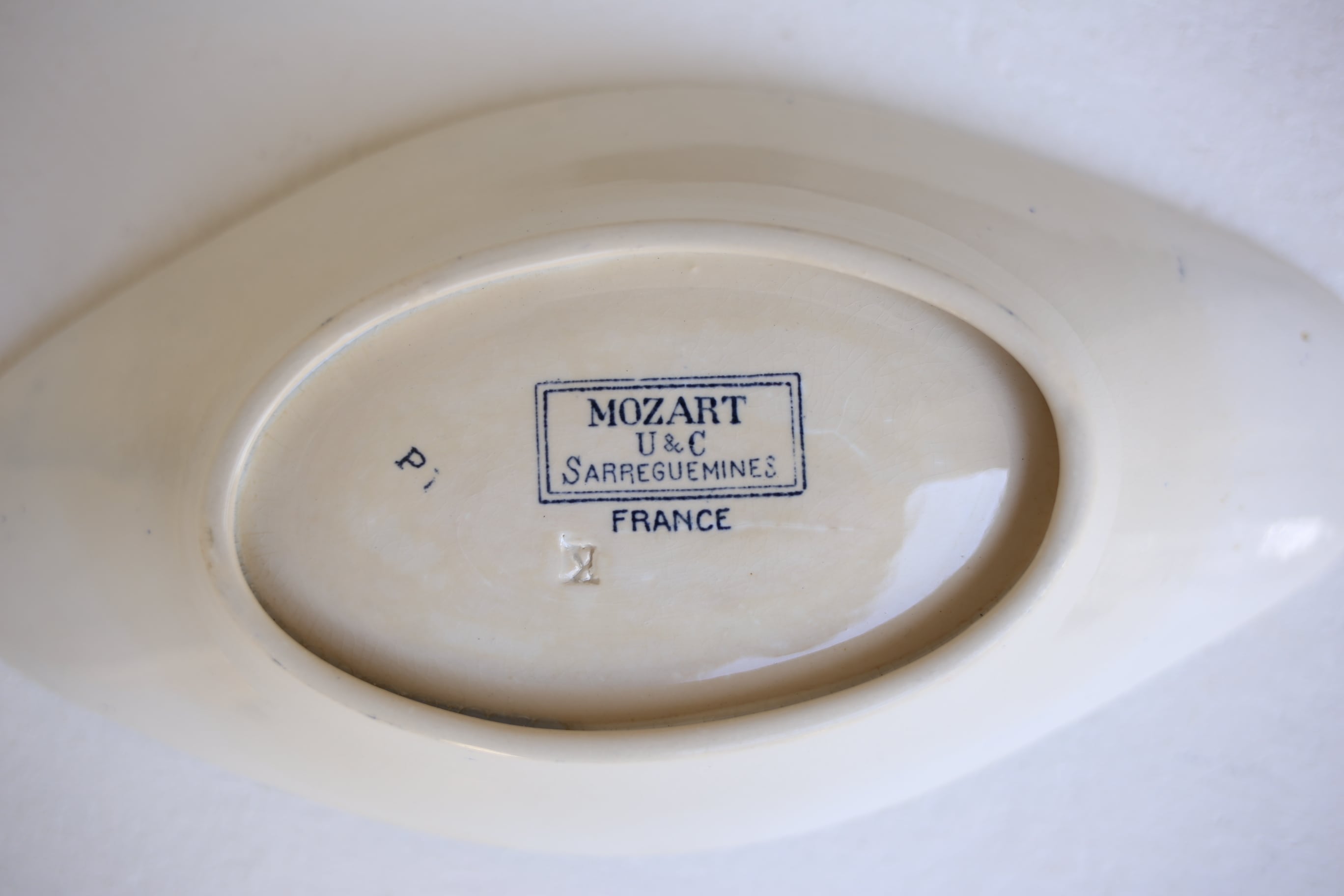 フランス アンティーク U＆C SARREGUEMINES サルグミンヌ 『MOZART