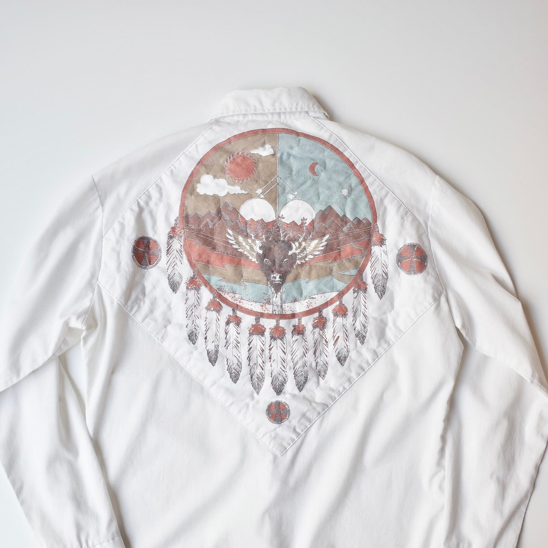 70s KENNINGTON western kilt shirt