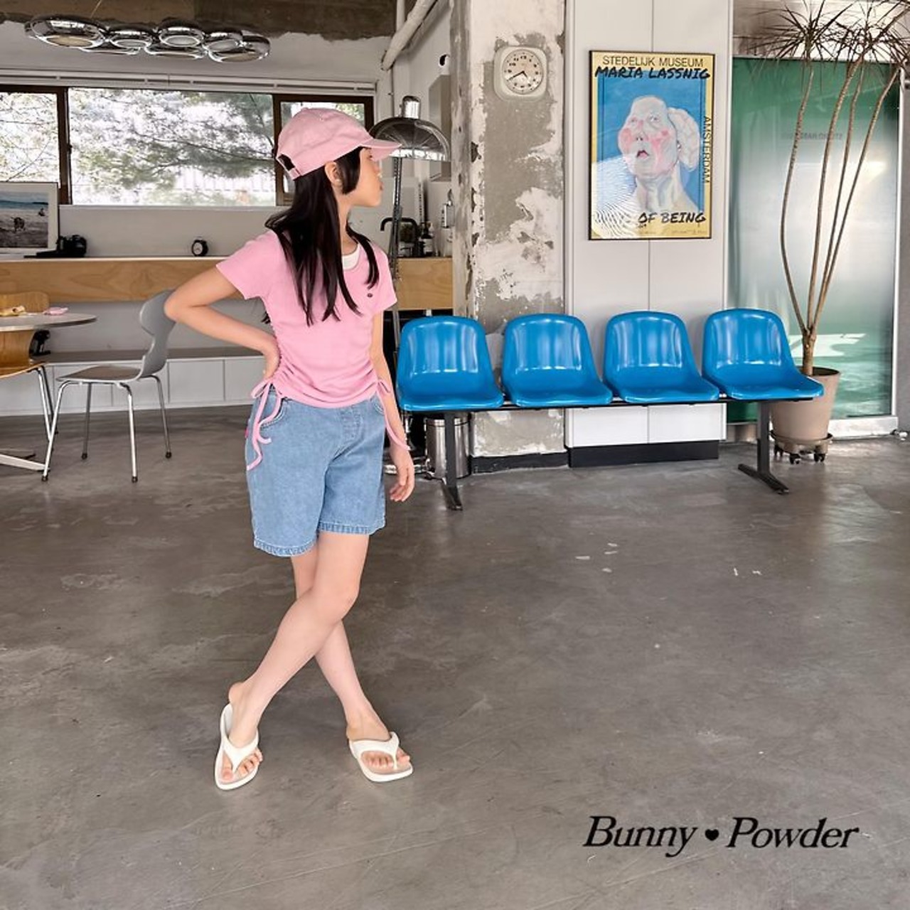 [Bunny Powder] Feature) Ribbon Pocket Denim Pants / [버니파우더] 기획)리본포켓데님팬츠