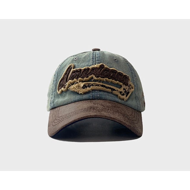 logo embroidered denim cap　ロゴ刺繍デニムキャップ　J0788