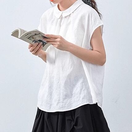 バックボタンルーズスタイルシャツ M0516