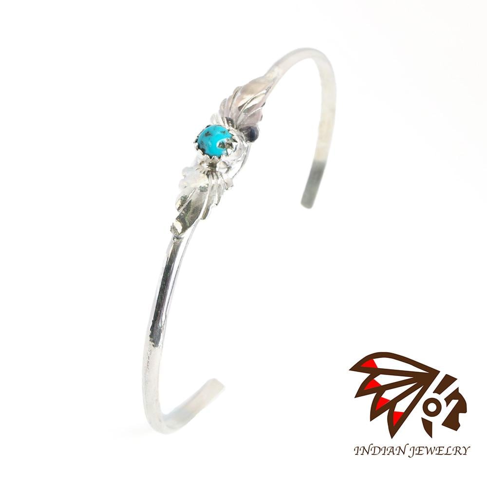 INDIAN JEWELRY インディアンジュエリー】Navajo Turquoise Feather