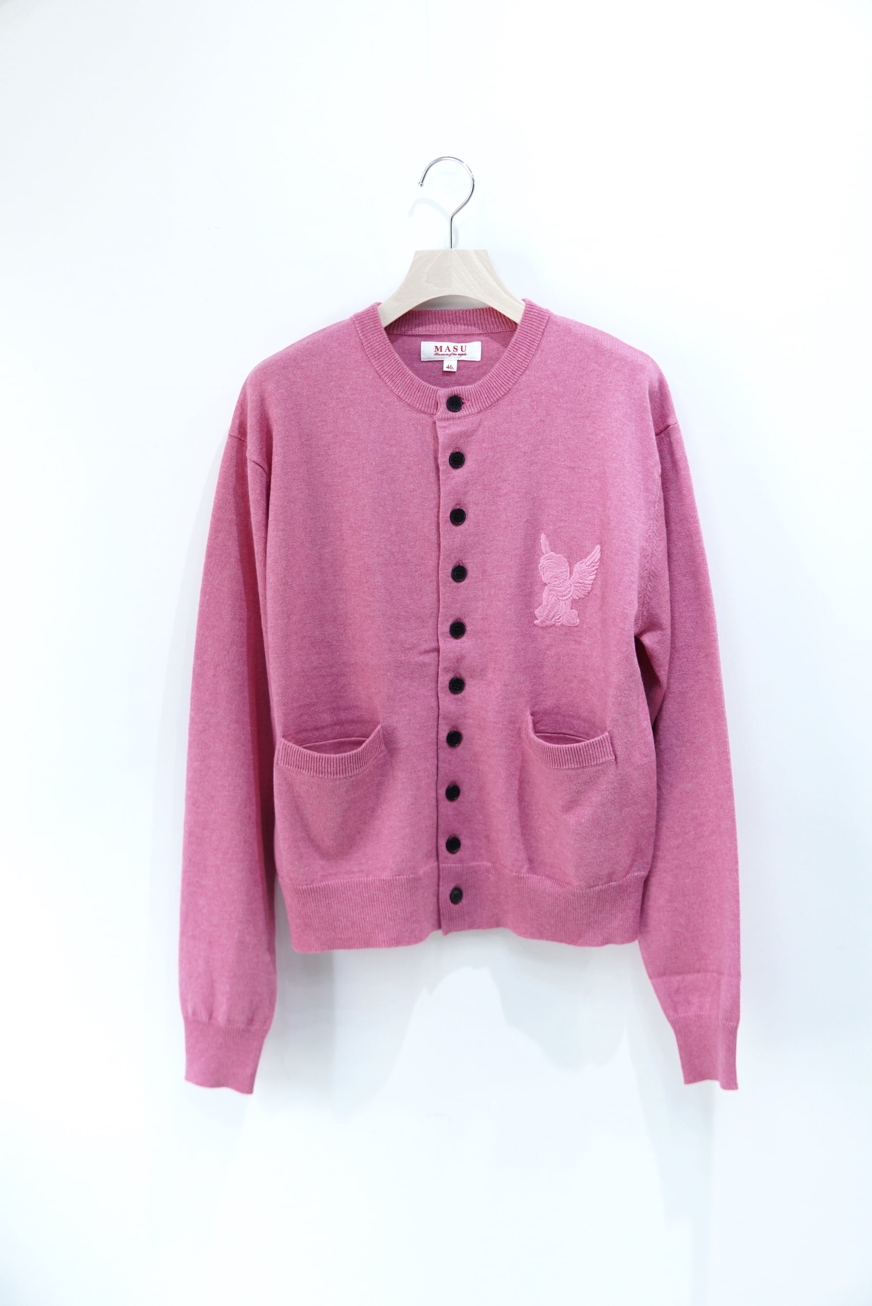 MASU カーディガン 赤 48 MASU(エムエーエスユー)のM.S. CREST