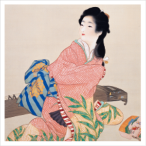 上村松園　娘深雪 / “A girl named Miyuki”