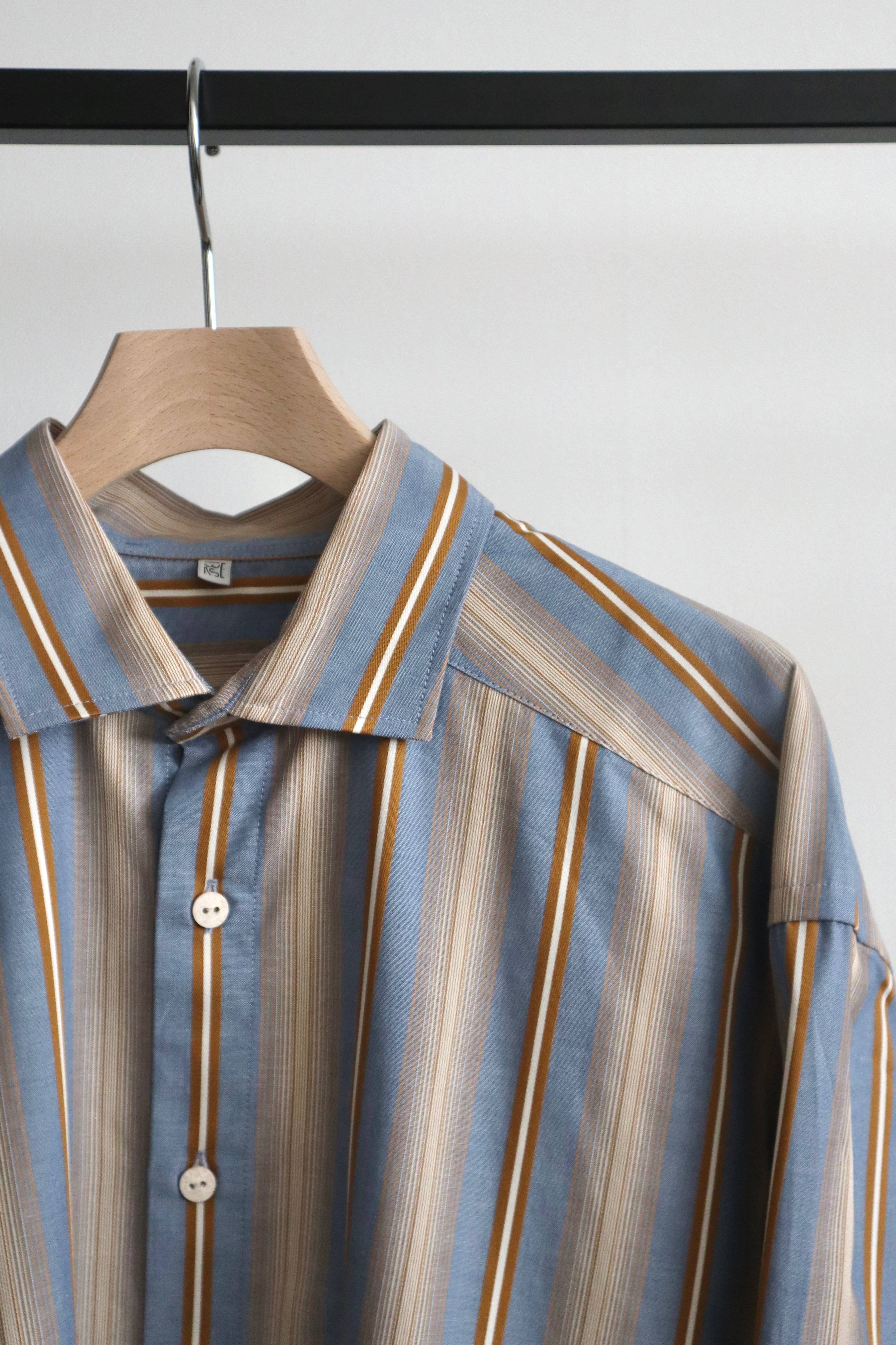 BASERANGE】CLAUDE SHIRT/GRIDSTRIPE | TOLMA.