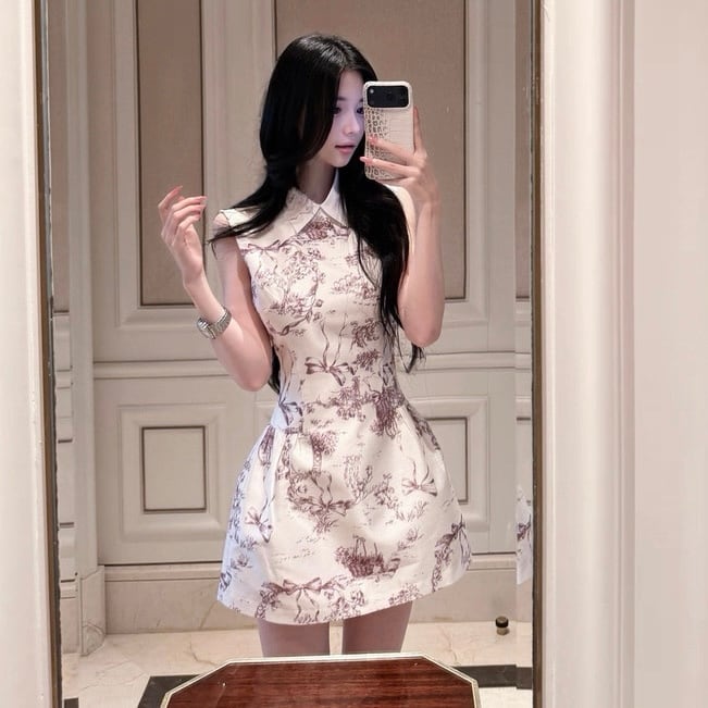 toile collar Aline one piece | Estela (エステラ) レディース 通販 韓国