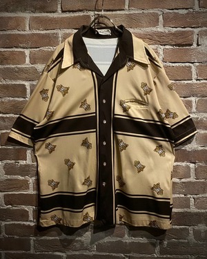 【Caka act3】Lamp Pattern 70's Vintage Loose S/S Shirt
