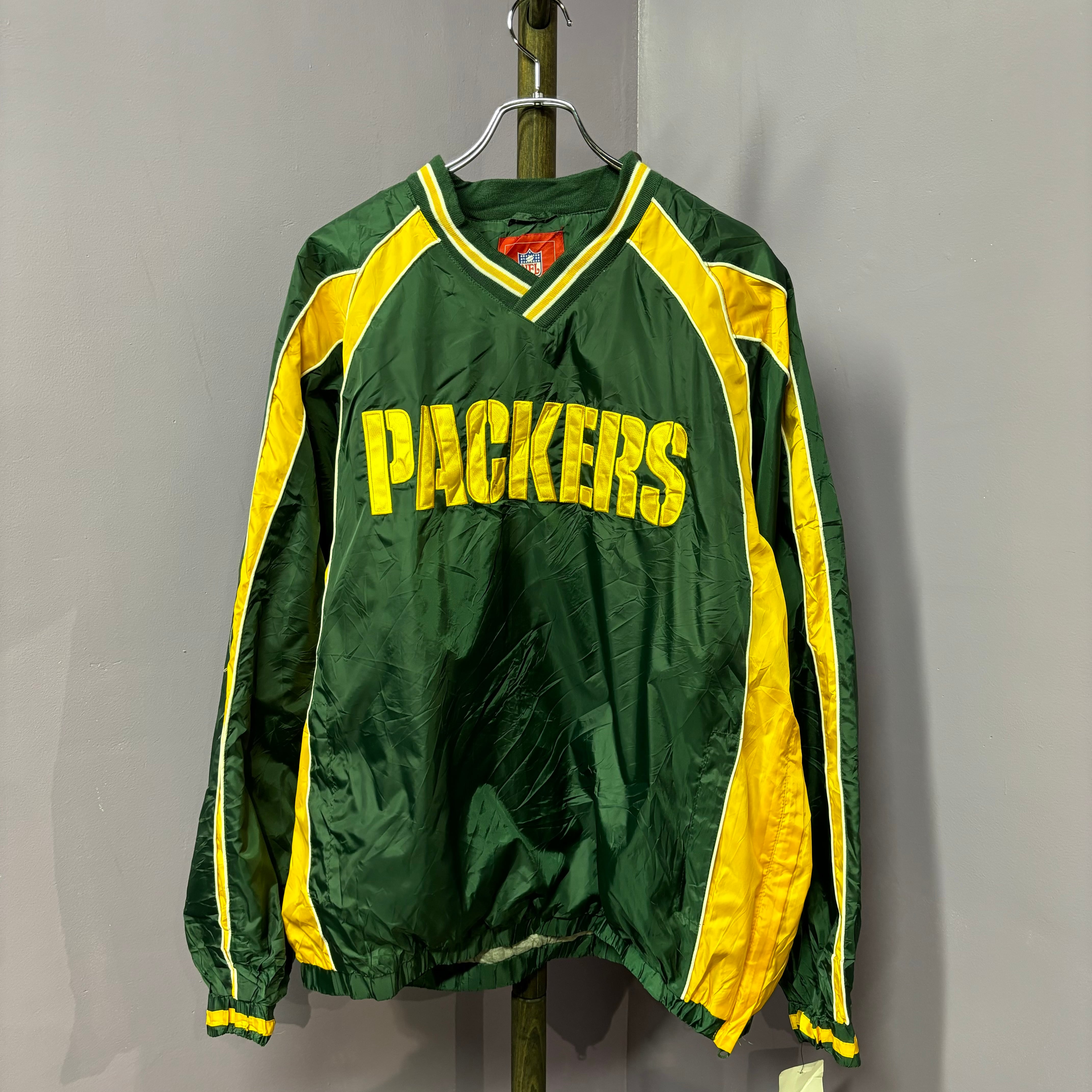 PACKERS NFL ピステ ナイロンプルオーバー スポーツ ジャケット