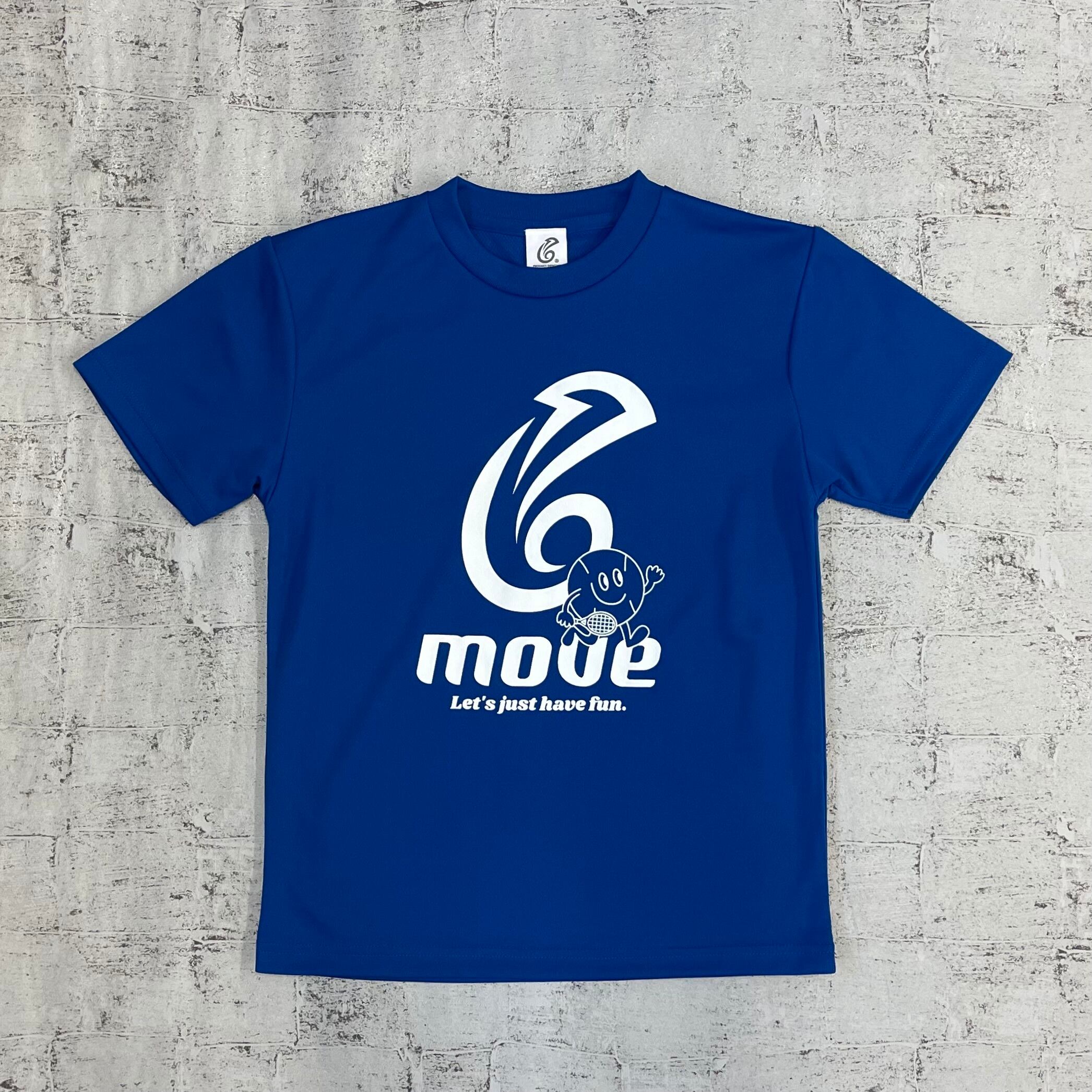 ジュニア ドライTシャツ 25JTA【blue × white】