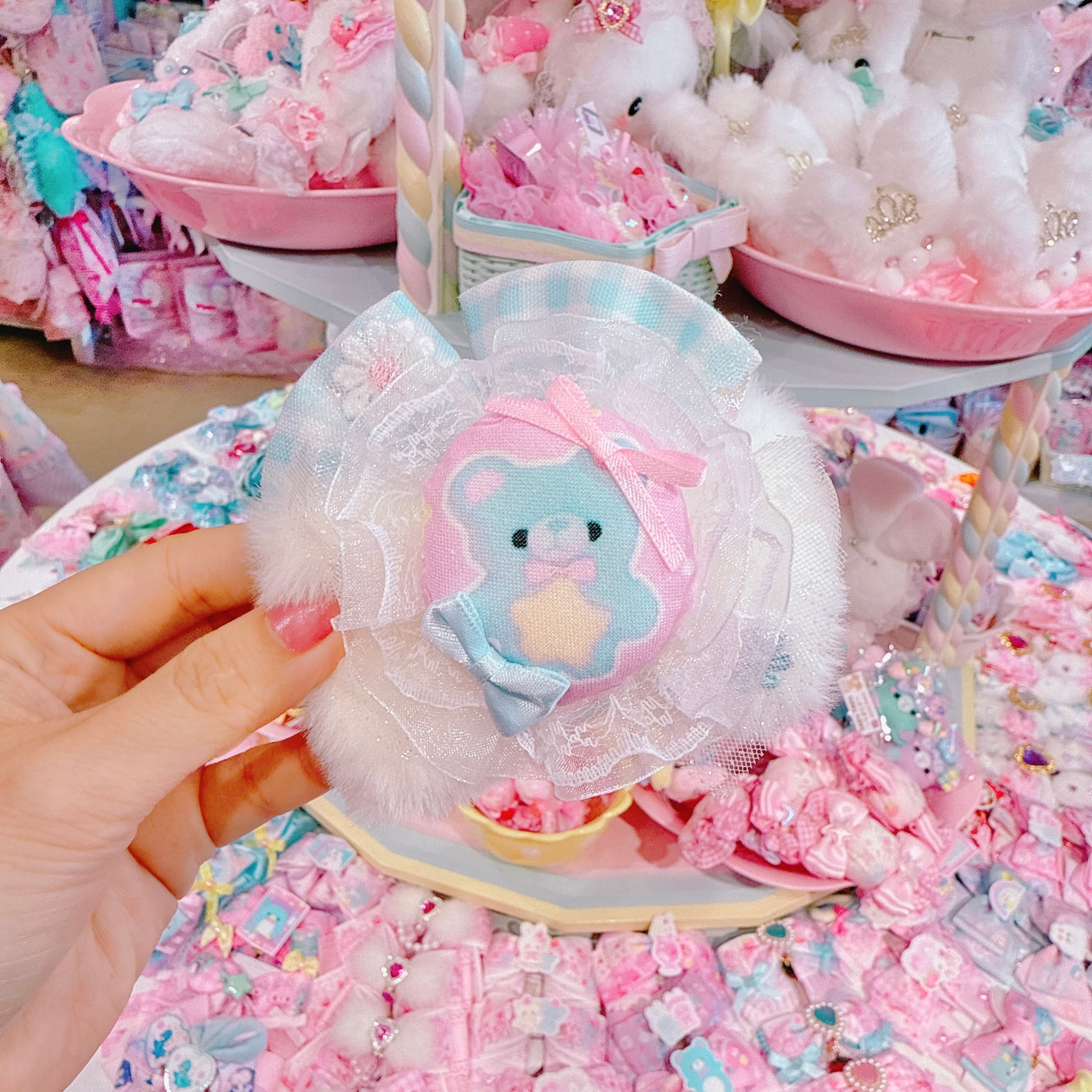 【C7】34-20ファーヘアゴム