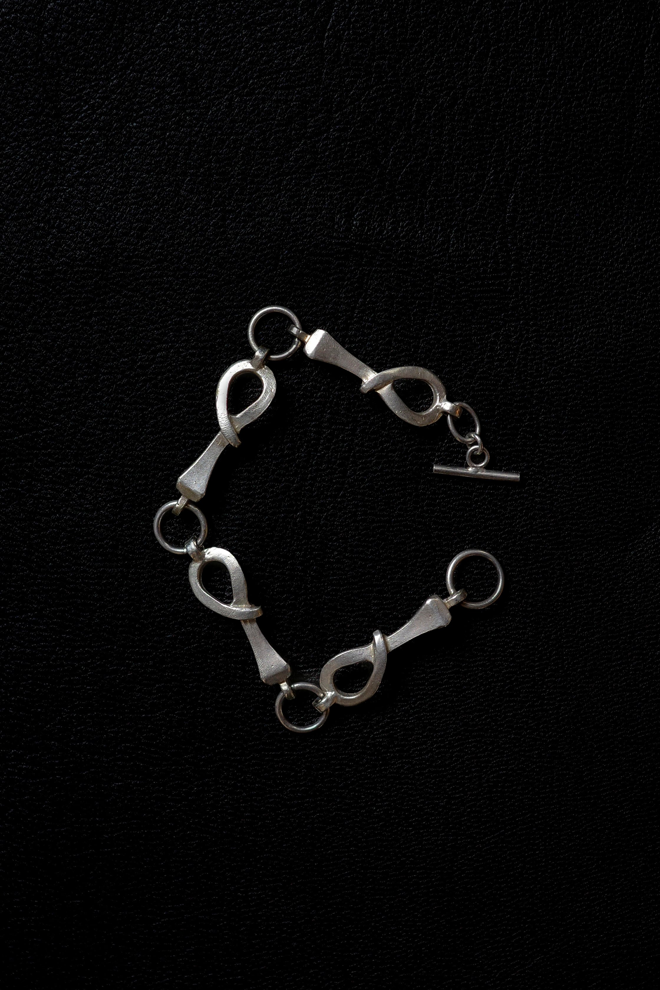 メンズ 70's Italy horse bit bracelet silver800