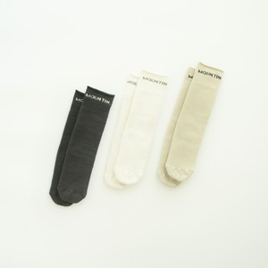 即納【MOUNTEN.】logo tube socks / ecru / 靴下 / マウンテン