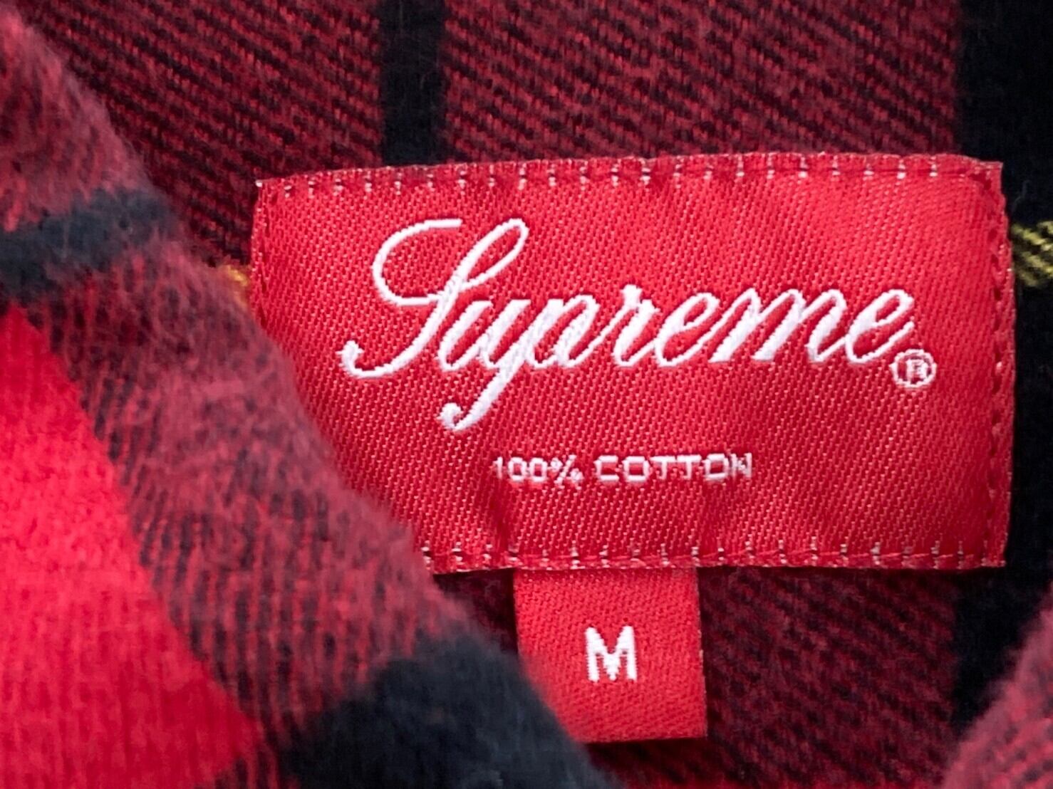 Supreme TARTAN L/S FLANNEL SHIRT MEDIUM RED 50KH8380 | BRAND