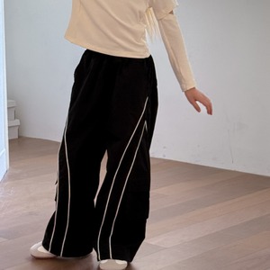 夏アートラインカジュアルパンツ