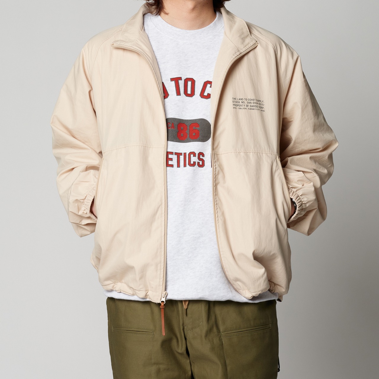 【DARGO】"COTTON / NYLON"  Active Jackets（NATURAL）