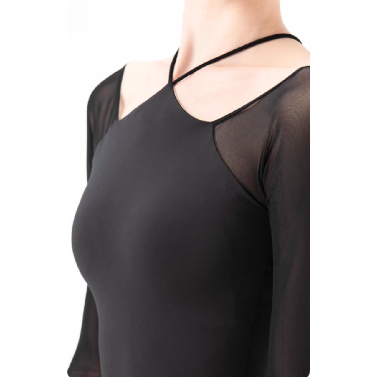 クロスホルター スリーブレオタード L1168