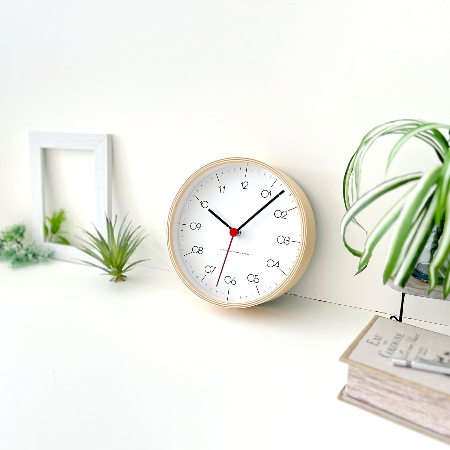 KATOMOKU plywood clock 24 S-size ナチュラル km-151NAS 掛け時計 SKP