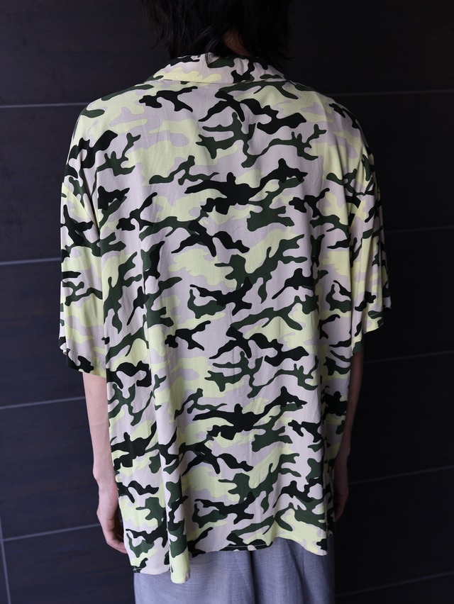 camouflage over shirt
