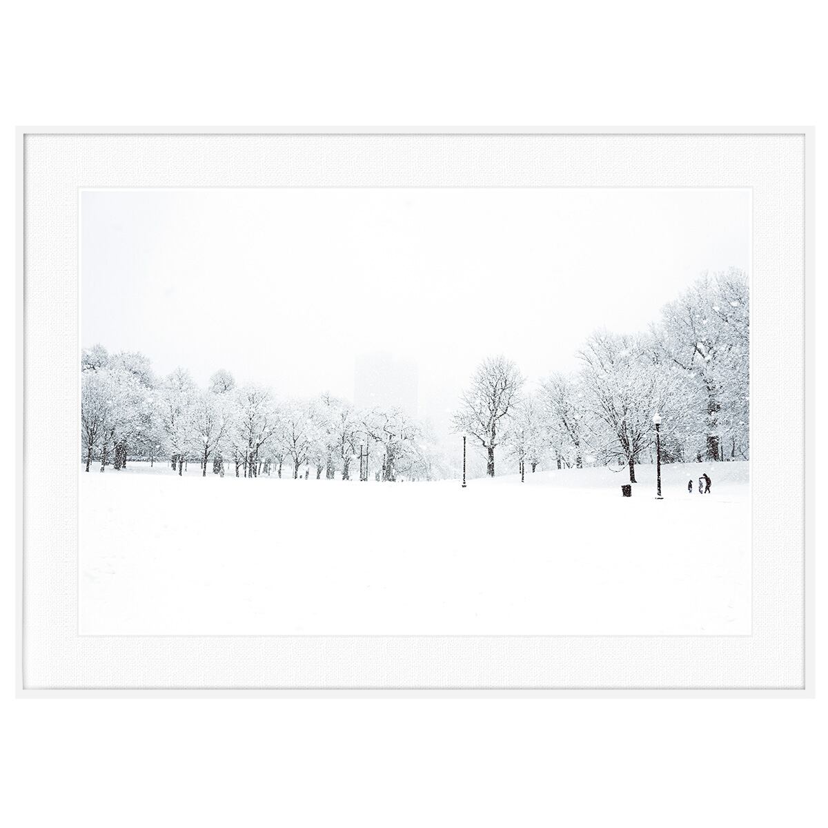 冬写真 インテリア モノクロアートポスター額装 AS0973