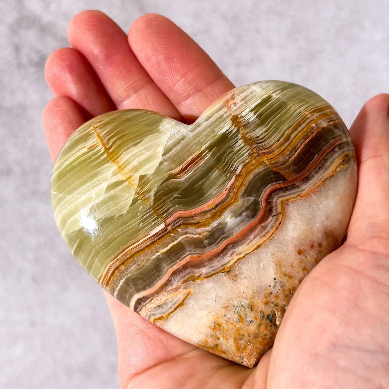 バンデッドオニキス ハート * Banded Onyx * 天然石