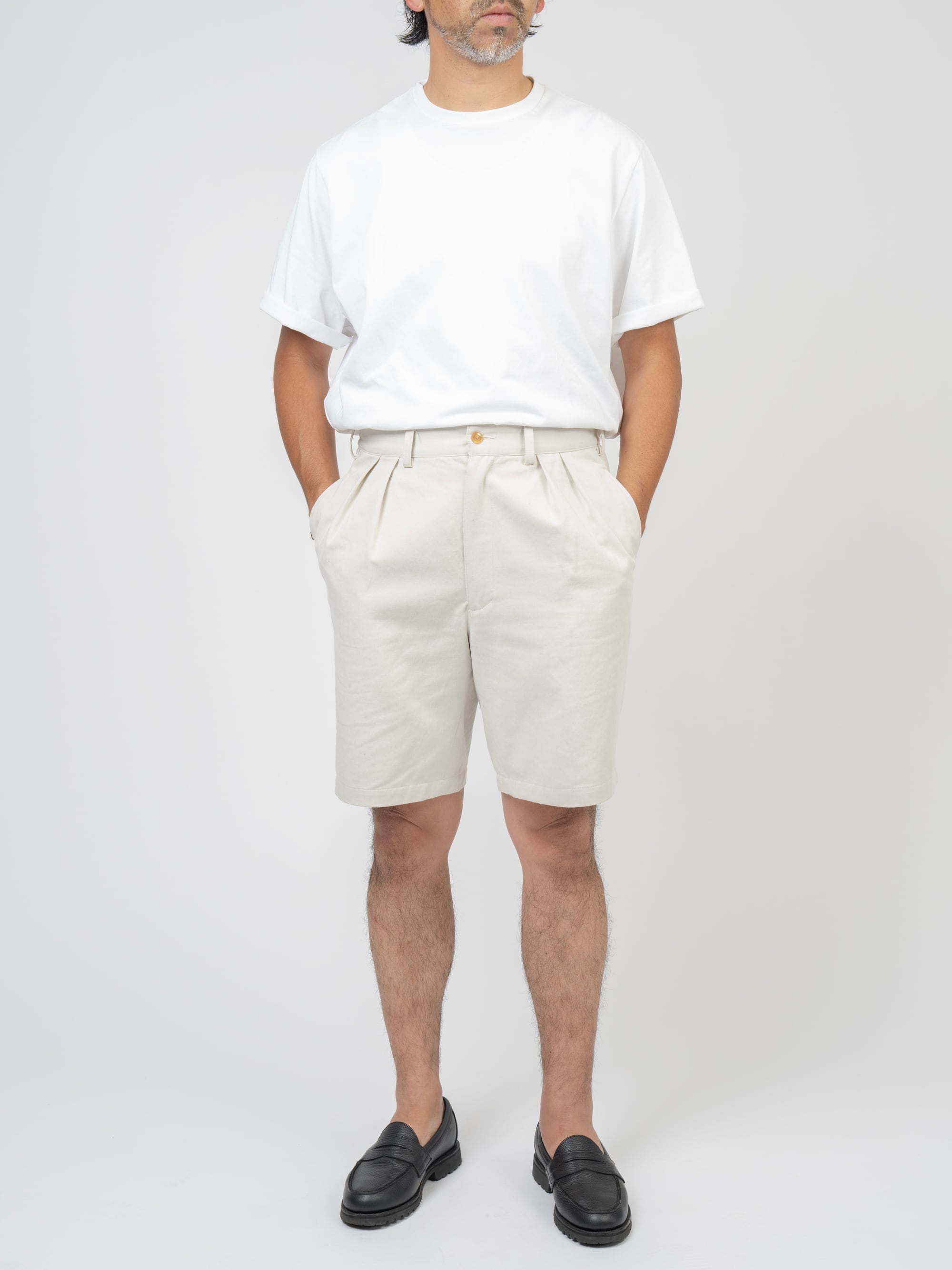 【L】OVY Cotton 2tuck Washed Chino Shorts Cotton 2tuck Washed Chino Shorts (black) | OVY