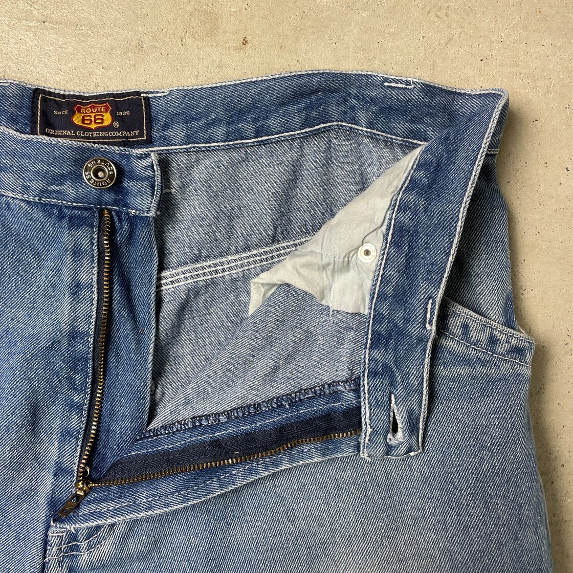 ROUTE 66 デニムペインターパンツ デニムパンツ メンズW36 古着 ワーク