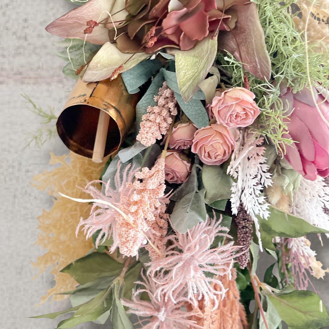 ドライスタイルスワッグ｜プロテアとカウベルのナチュラルアレンジ