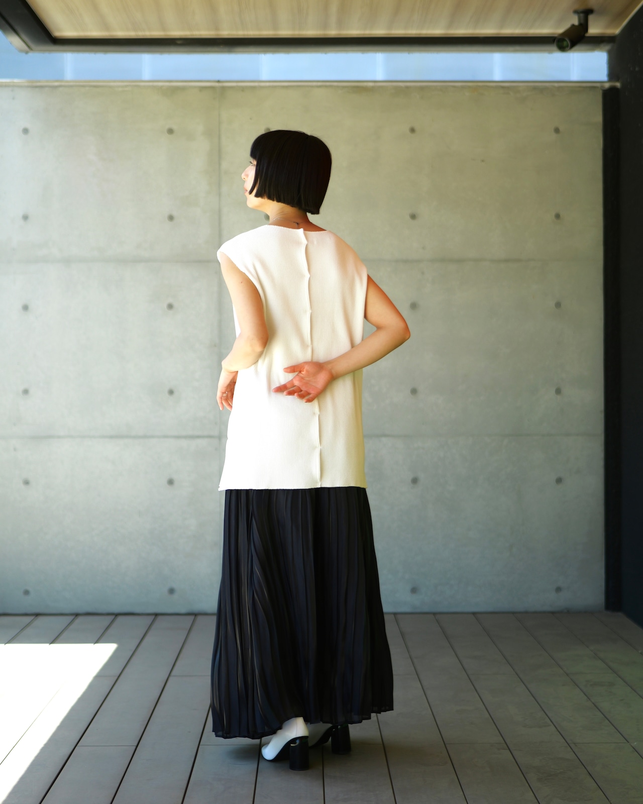 METHO - Through fit No sleeves : Black:long