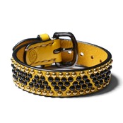 ¥DELTA BEEHIVE STUDS BRACELET <YELLOWx BLACK>