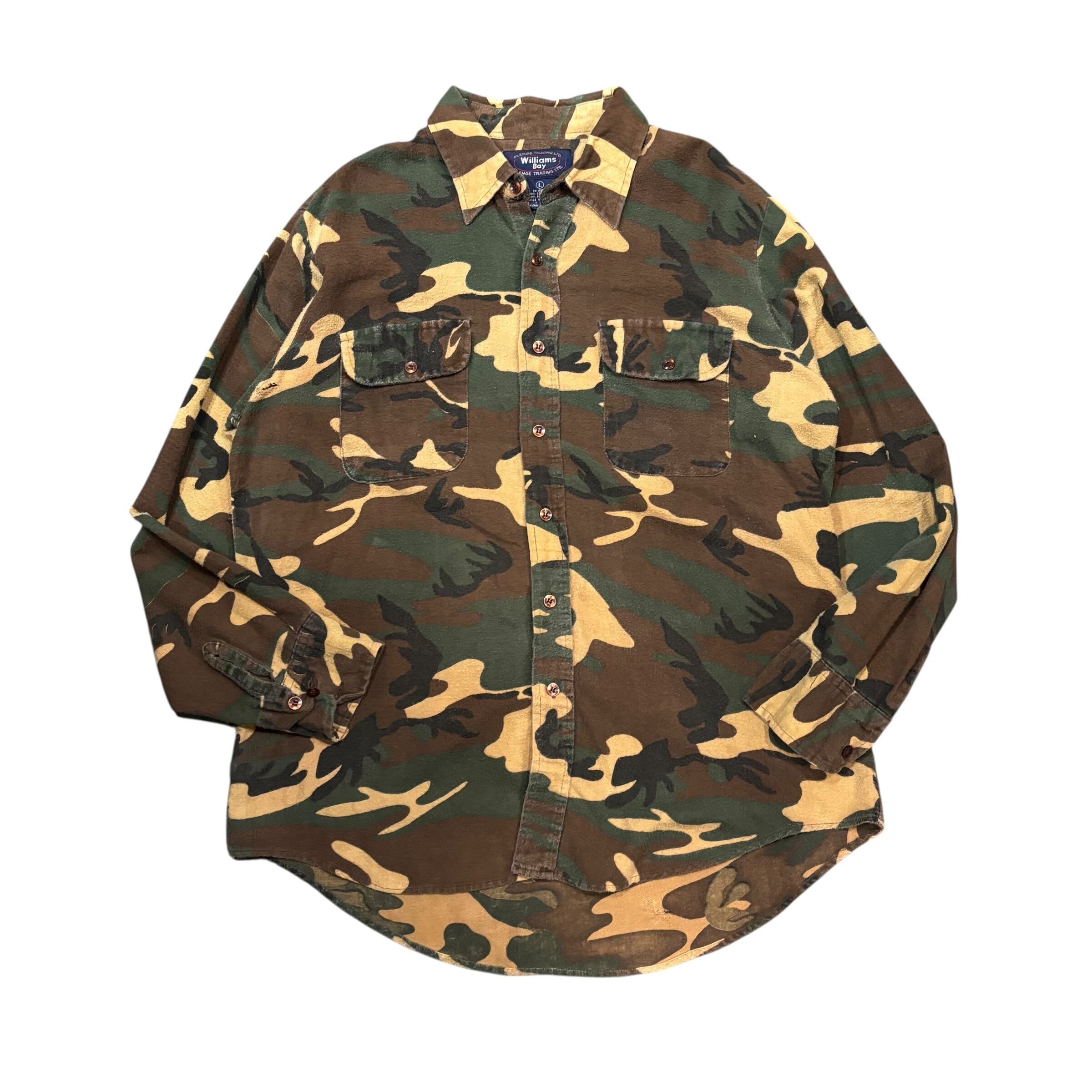 【古着】Williams Bay Woodland Camo Shirt