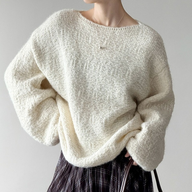オーバーサイズニット プルオーバー　 N00139