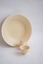 村田匠也 Takuya Murata - 黄釉茶壺承 Teapot tray