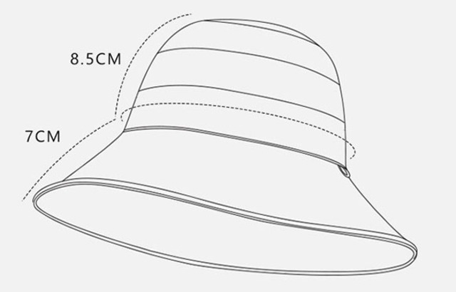 バケットハット　帽子　つば広　リボン