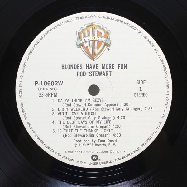 Rod Stewart / Blondes Have More Fun [P-10602W] - 画像4