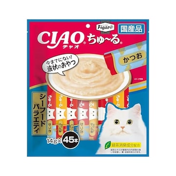 チャオ (CIAO) ちゅ~るグルメ まぐろ・かつおバラエティ 60本 猫用 
