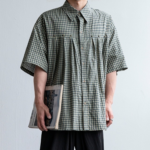 Gingham Check Oversized Shirt [2146]
