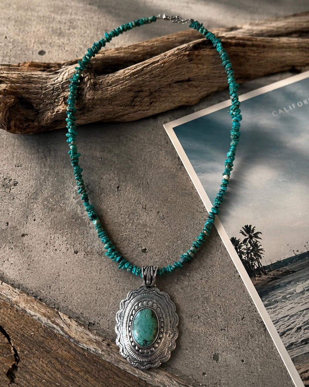 【プロモーション価格】★一点限定★ Indian turquoise necklace