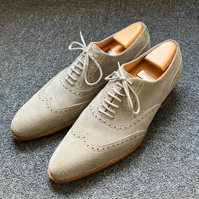 J.M.WESTON SUEDE WING TIP SHOES《6 1/2 D》