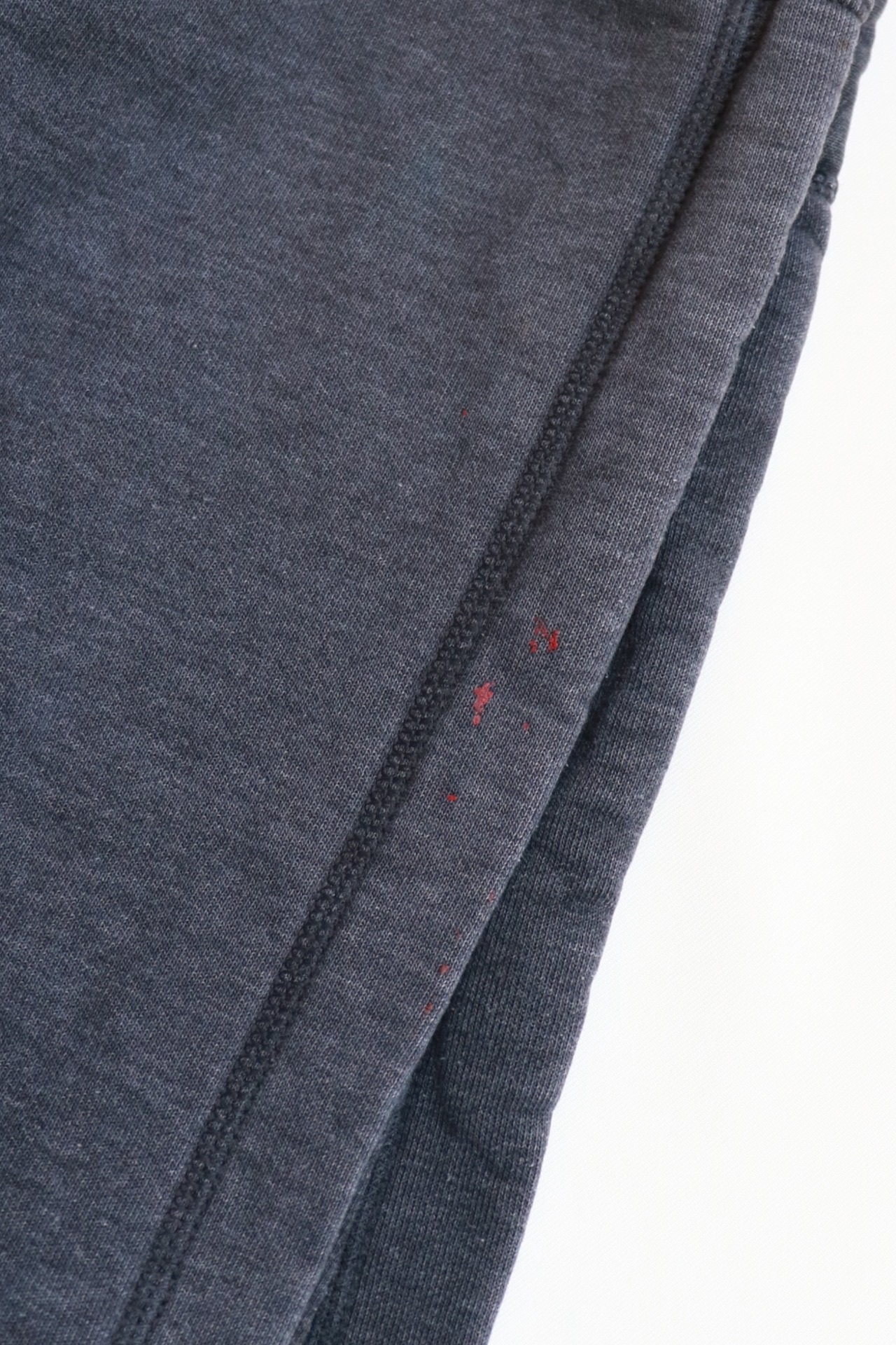Russell Athletic gray damaged hoodie