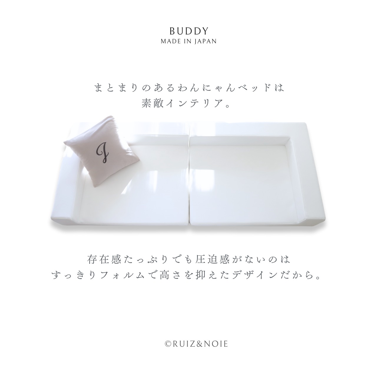 BUDDY DOG&CAT BED  WHITE　
