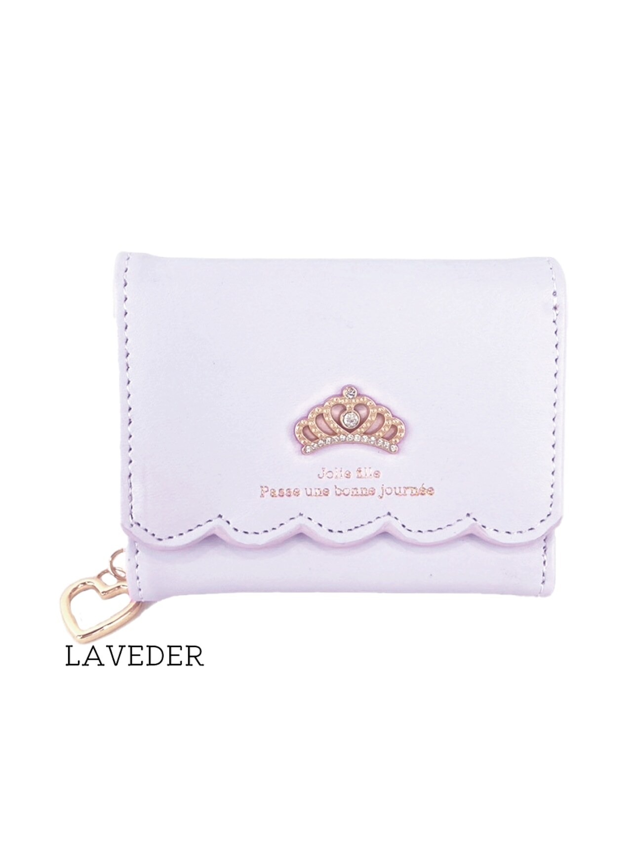 Lovely Lovely みんなプリンセス 三つ折り財布  ティアラ ガーリー 折財布 LL-1025の画像04