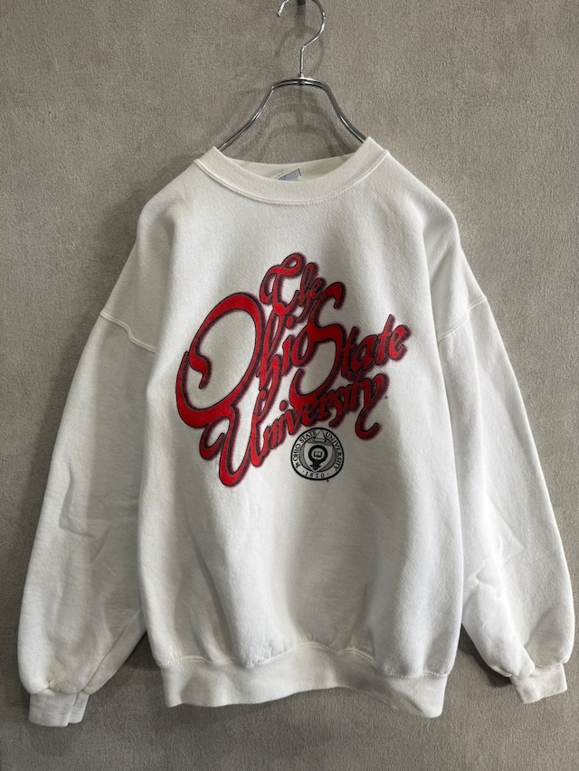 SANTEE  スウェット ホワイト L ヴィンテージ   USA製 古着 90年代