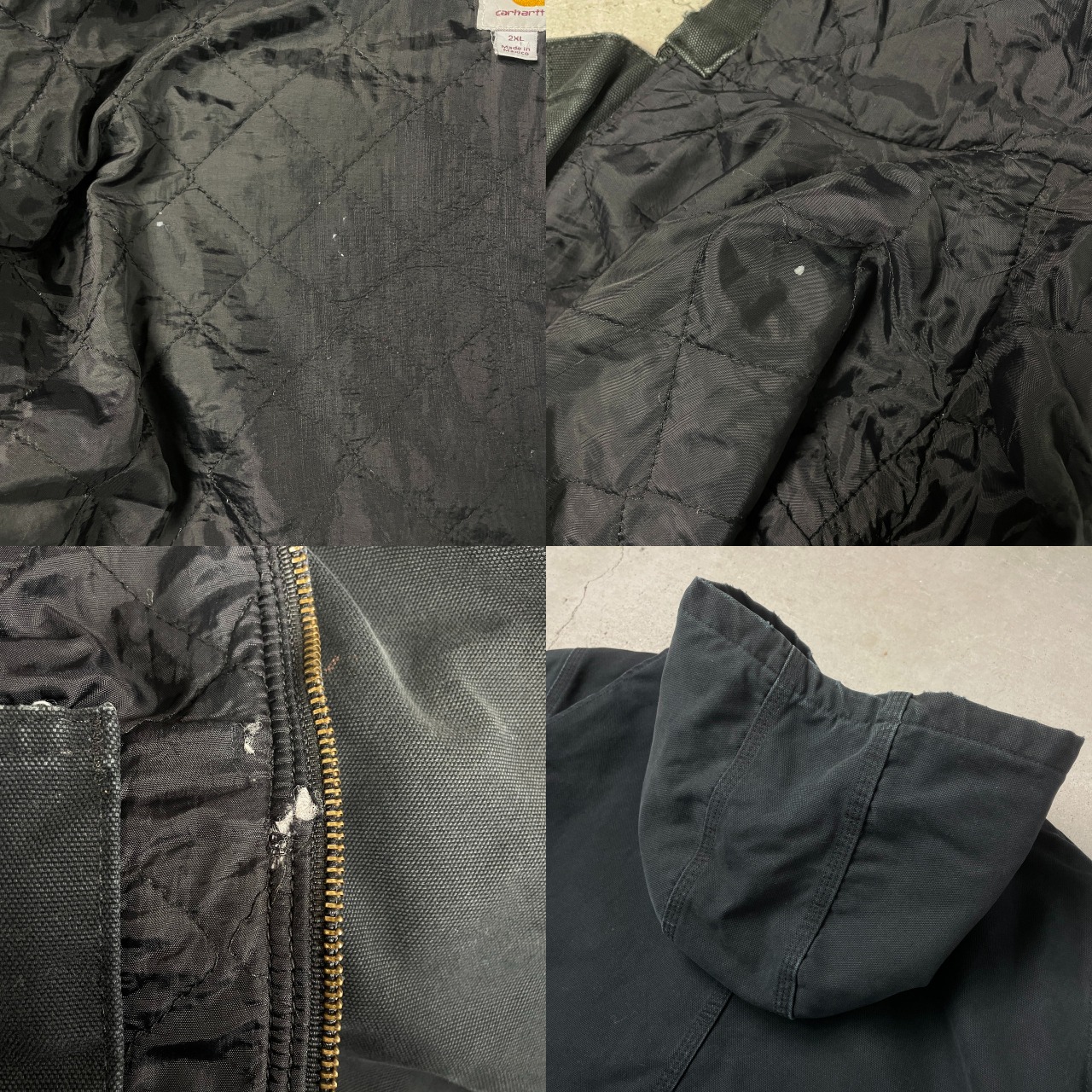 Carhartt カーハート 100733 001 ダックパーカー キルティングライナー 