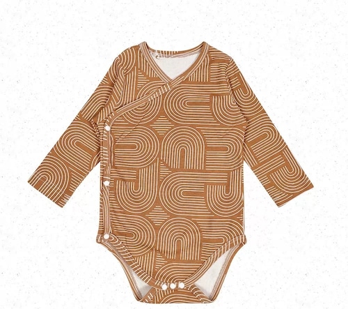 【予約】retro long sleeves rompers(side open)