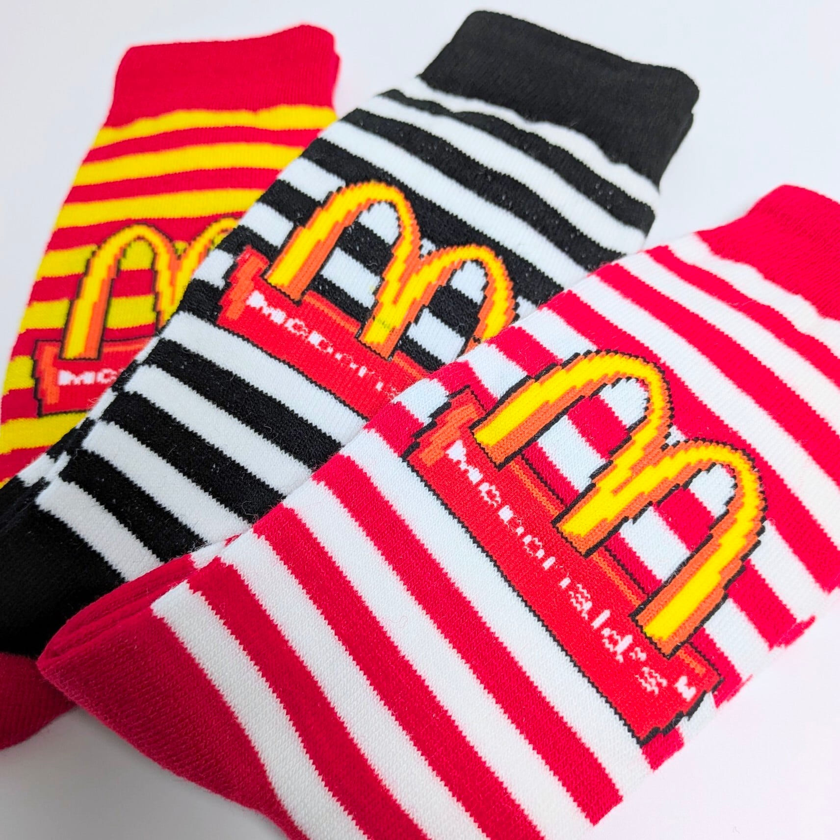 【 McDonald's / マクドナルド 】 crew socks / クルーソックス / 3COLOR〚アメリカン雑貨 アメトイ〛