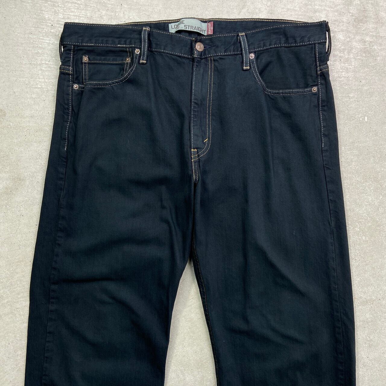 Levi's リーバイス 569 ブラックデニムパンツ ルーズストレート Levi's リーバイス 569 ブラックデニムパンツ ルーズストレート