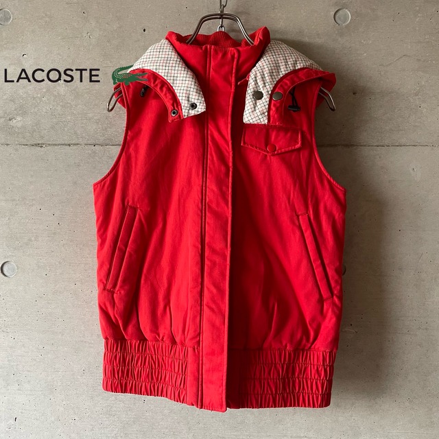 【LACOSTE】reversible vest parka(msize)0321/tokyo