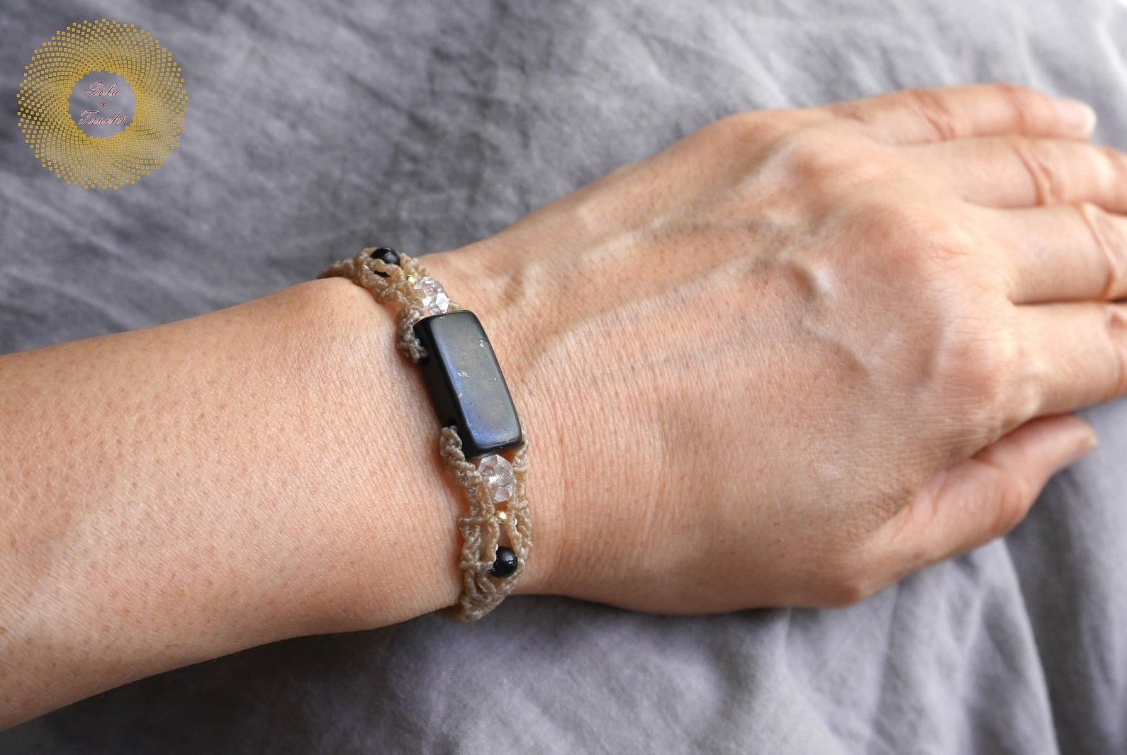 【マスカット】マクラメ編み　ソノラサンライズ他 subtitled】LV4 Macrame Stripe Strap with Letters - YouTube