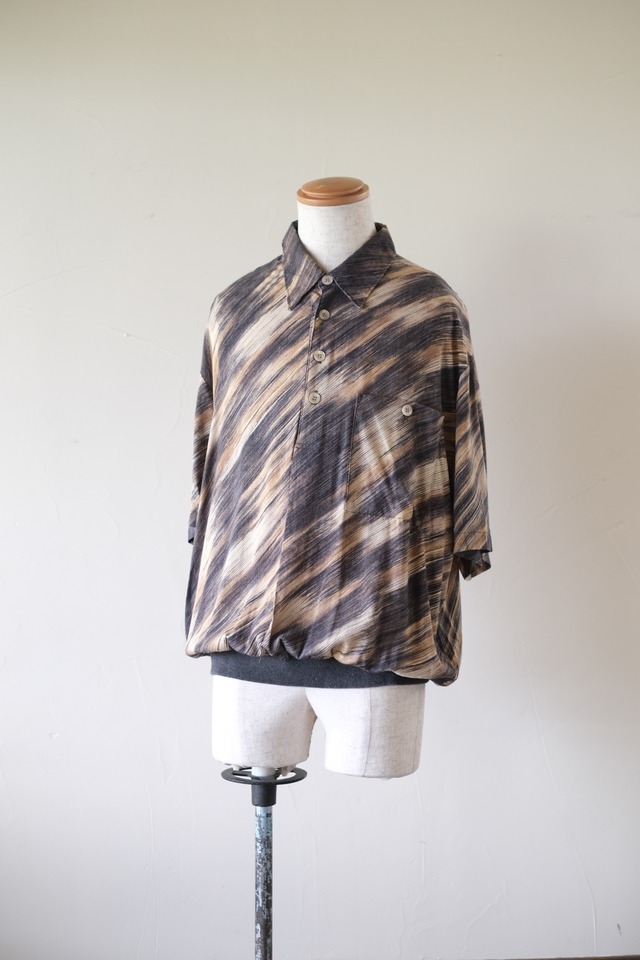 90s Brush Stroke Rayon Pullover "Alan Stuart"