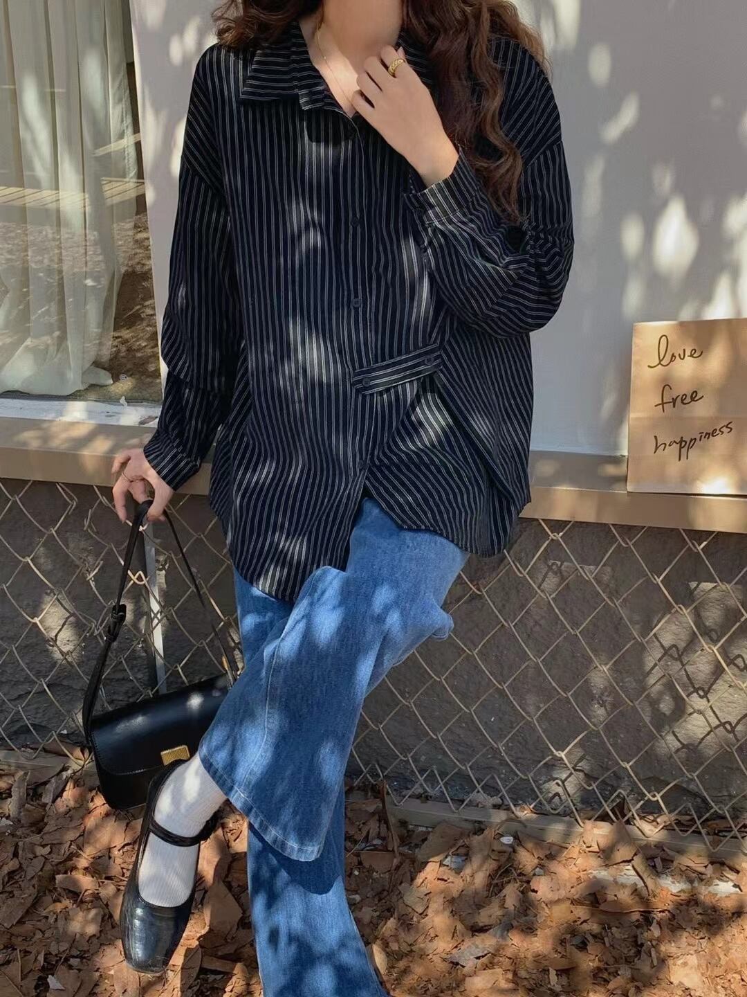 ストライプシャツ  AJ22085-Y04